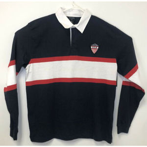 NWT Burnside USA Mens Long sleeved Polo XL. (39209)